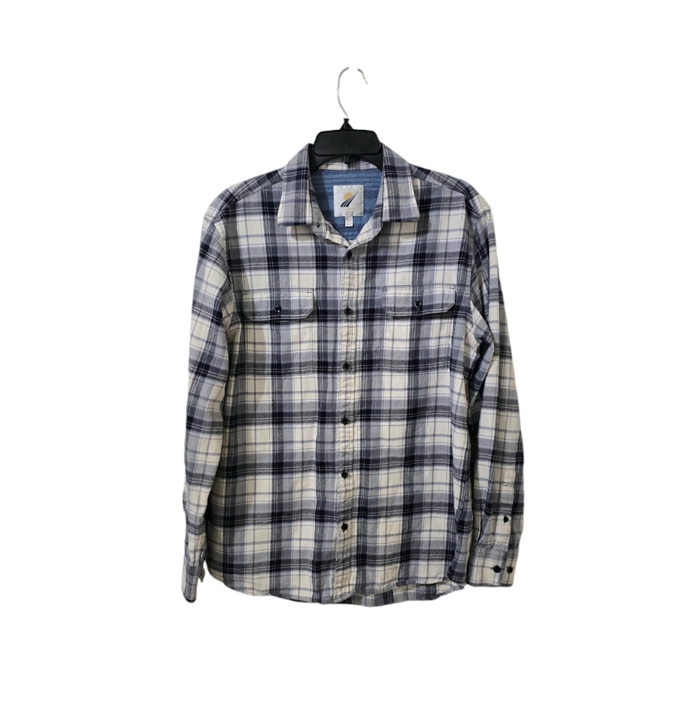 Fundamental‎ Coast Navy Plaid Flannel Men's Large